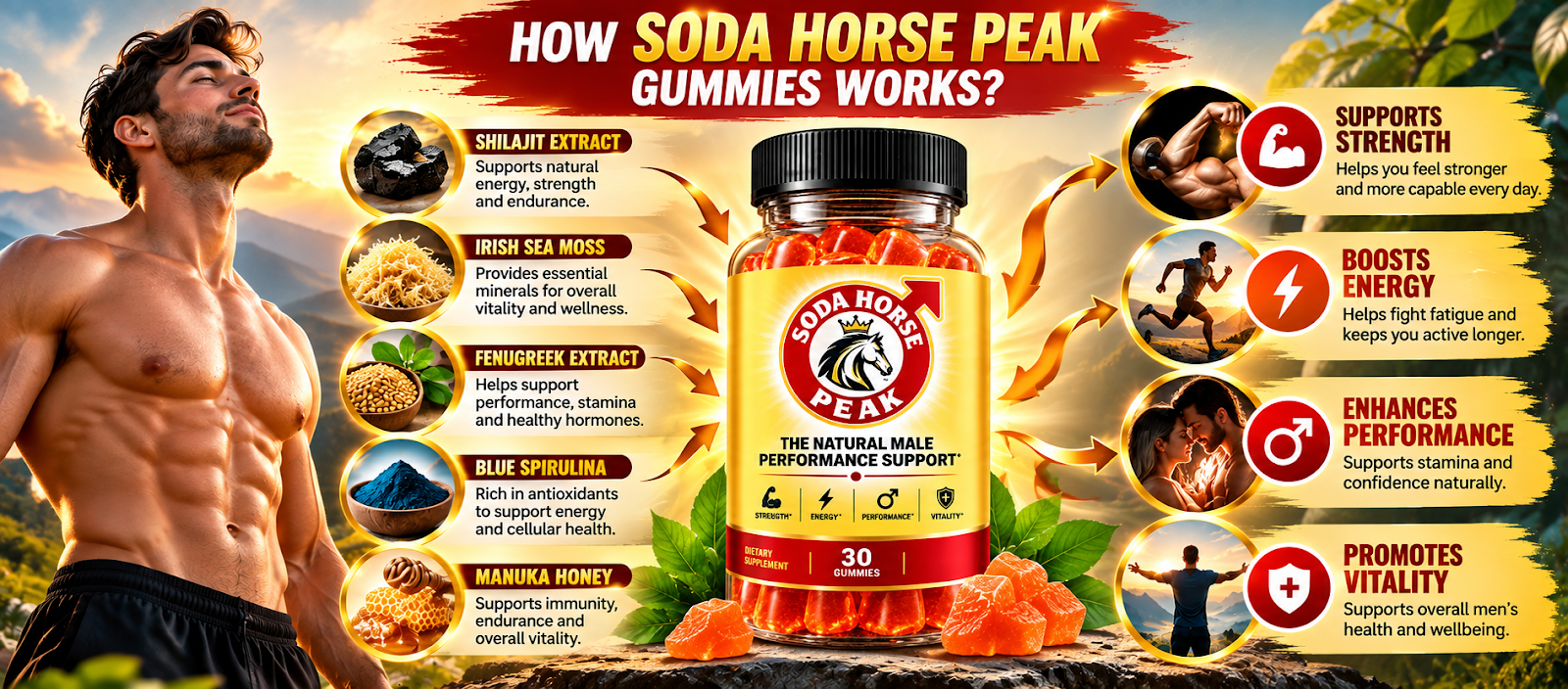 Soda Horse Peak Gummies ingredients